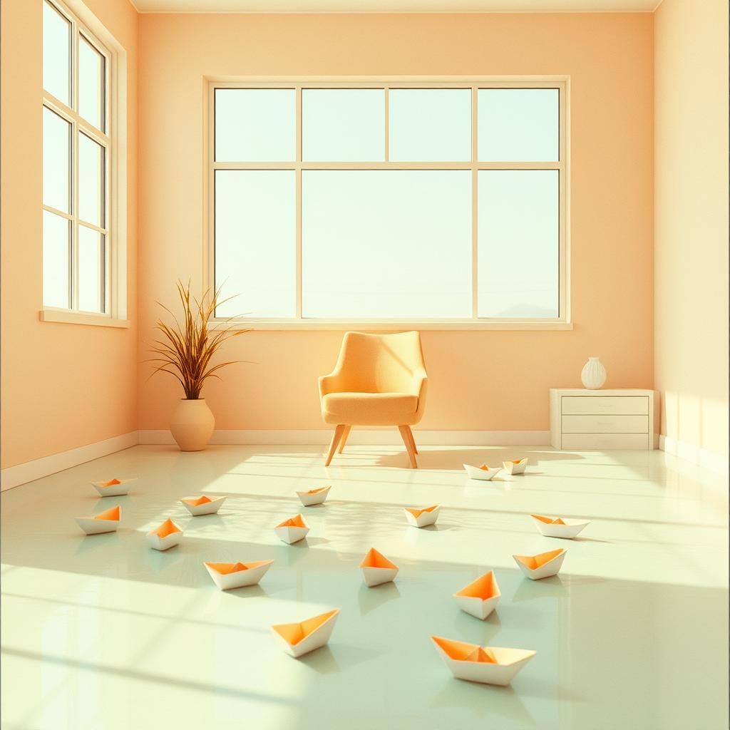 Paper Boats at Noon