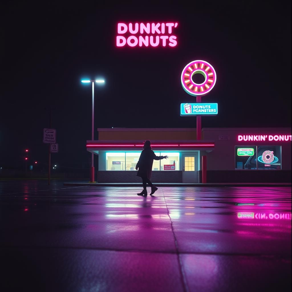 Dunkin donuts parking lot