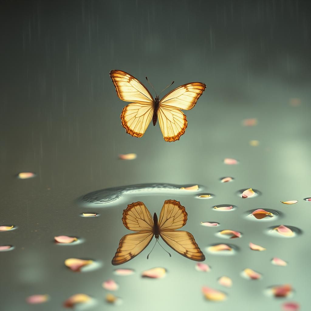 Butterfly in the Rain