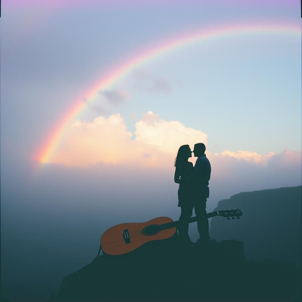 Fluffy rainbow
