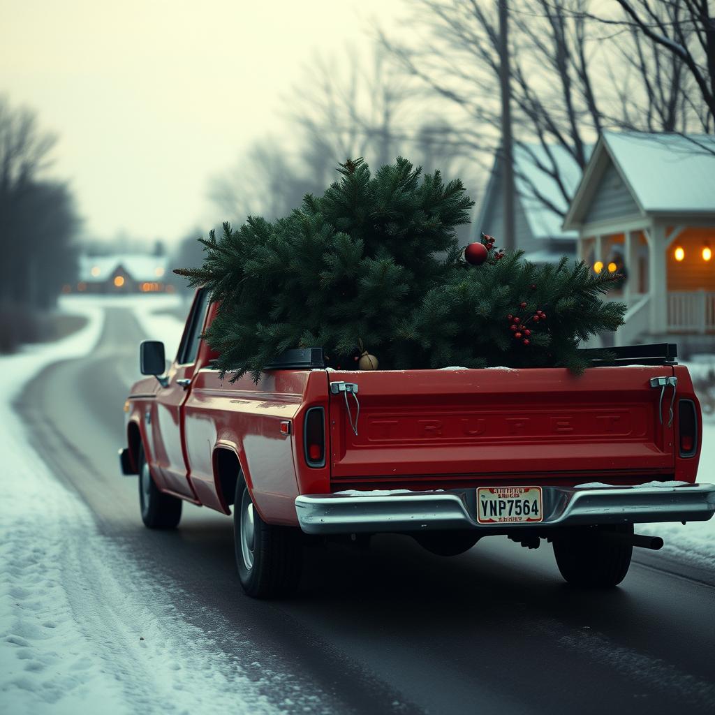 Hauling Christmas trees