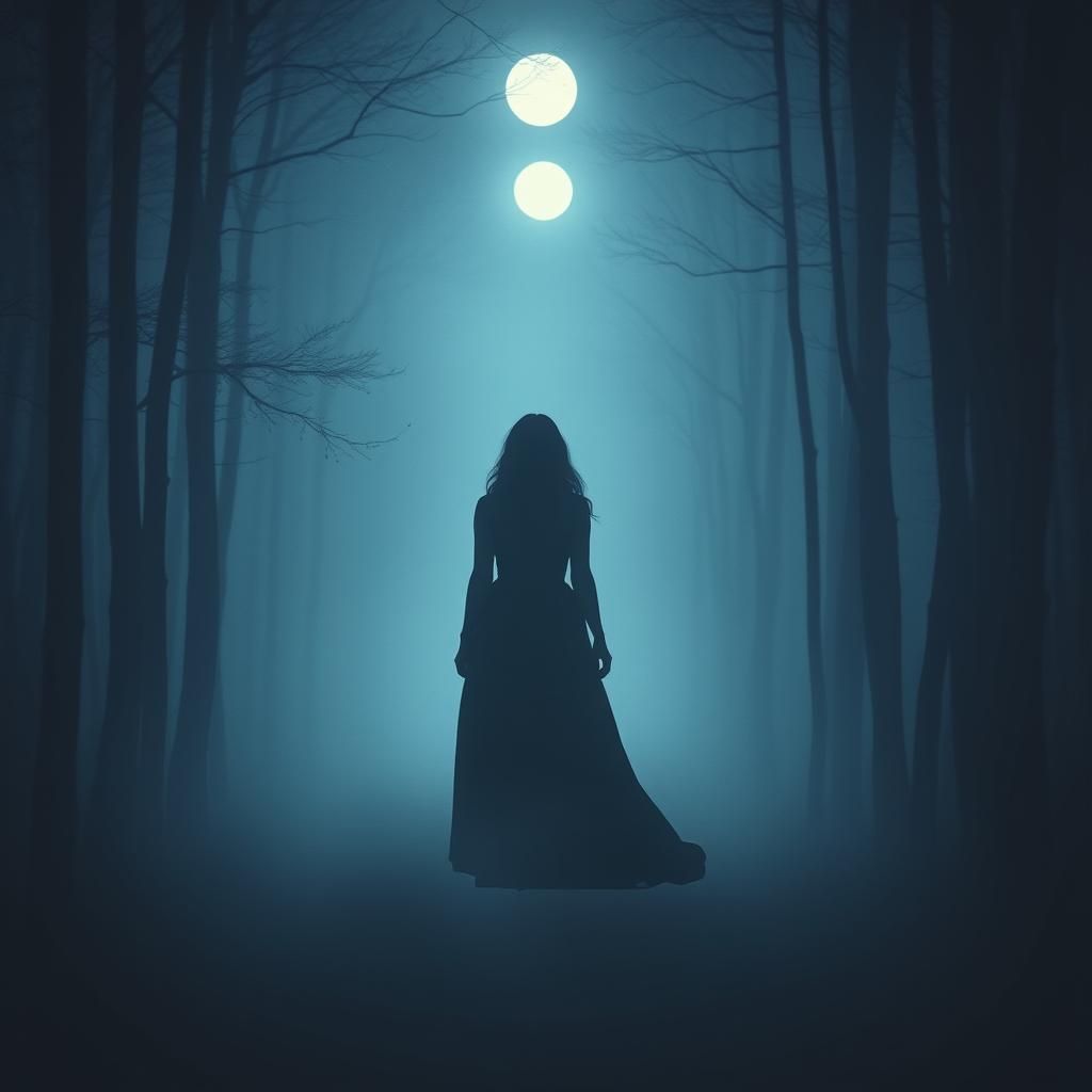 lady in the forest