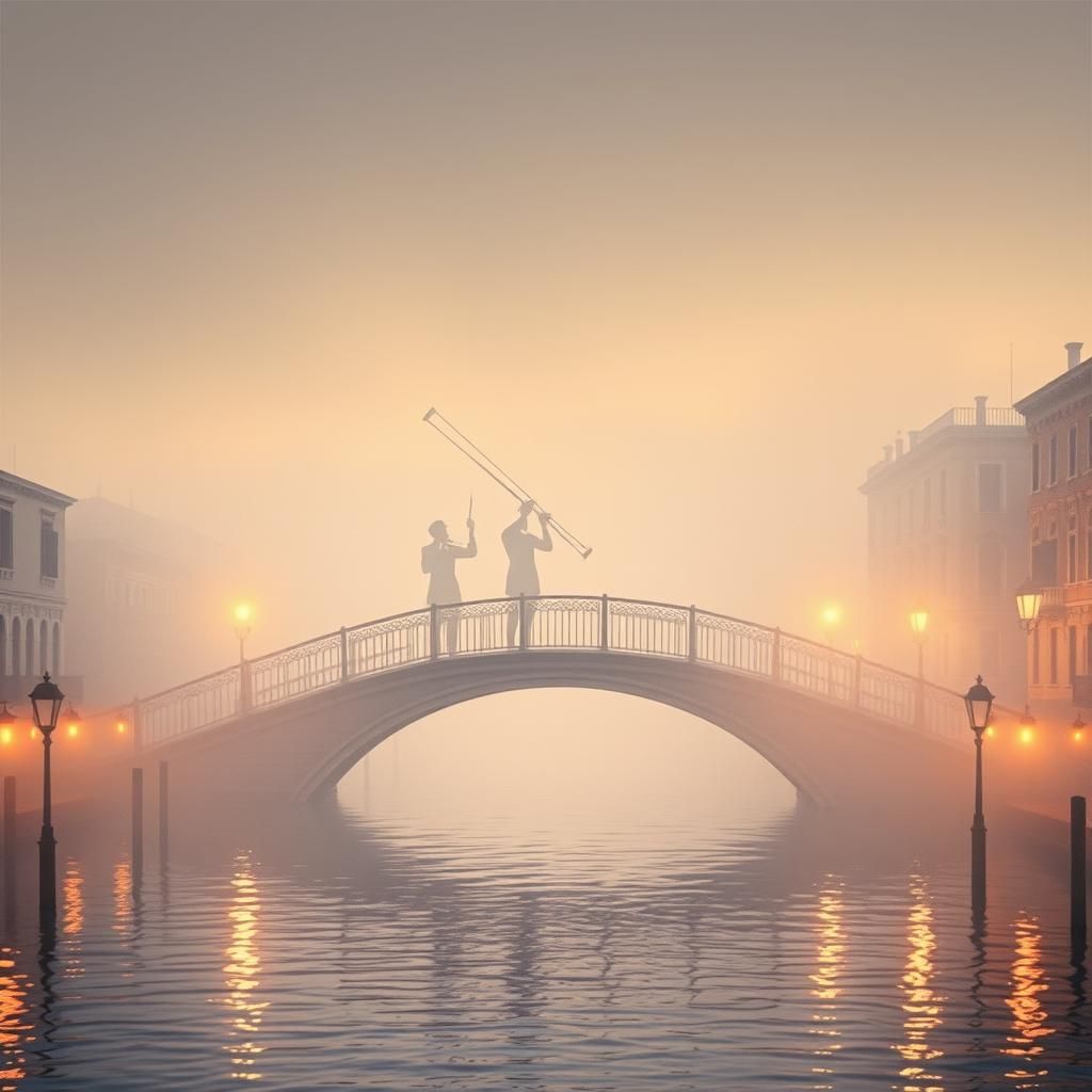 We walk on the Bridge of Sighs in Venice