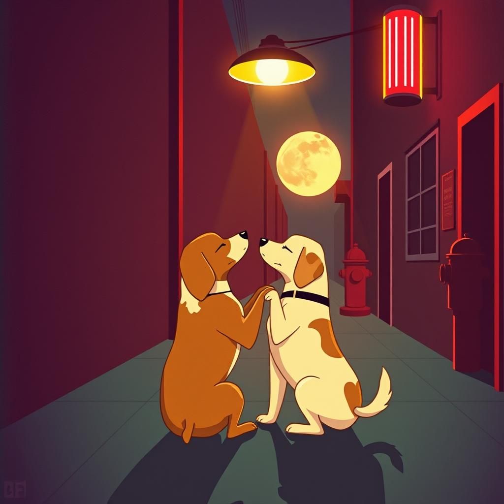 Two Dogs Slow Dancing