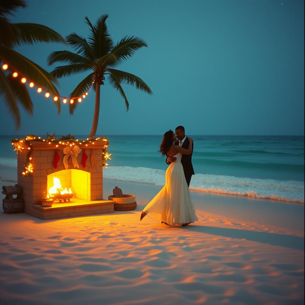 Snow-Kissed Island Love