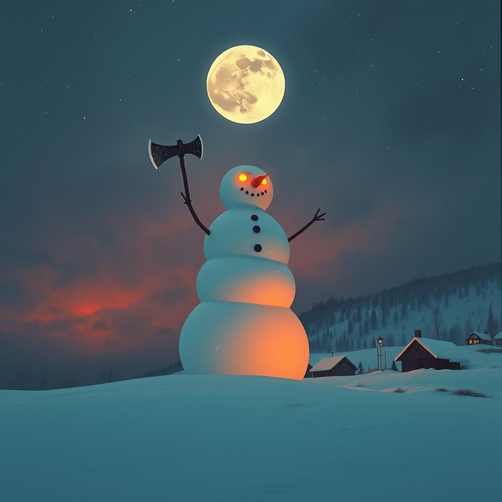 The Killer Snowman's Fall