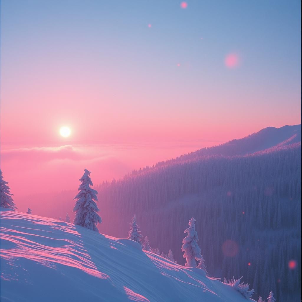 A little snow fall.