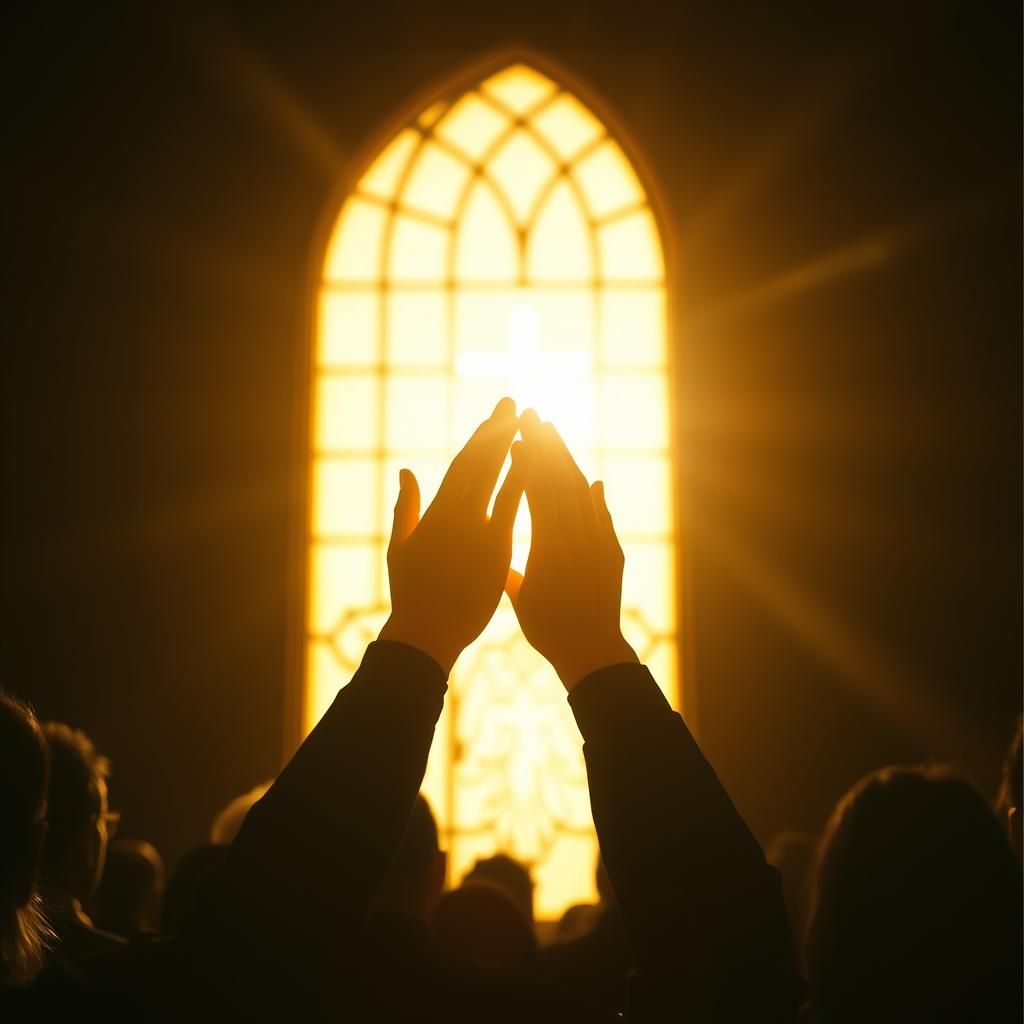 Hands high in Praise
