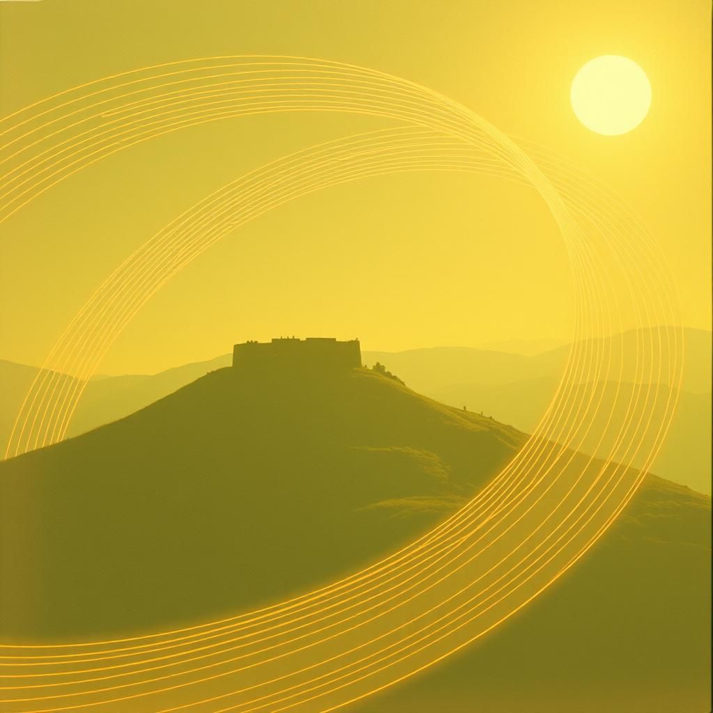 In the oppidum awaited the arrival of the messengers in warm sun