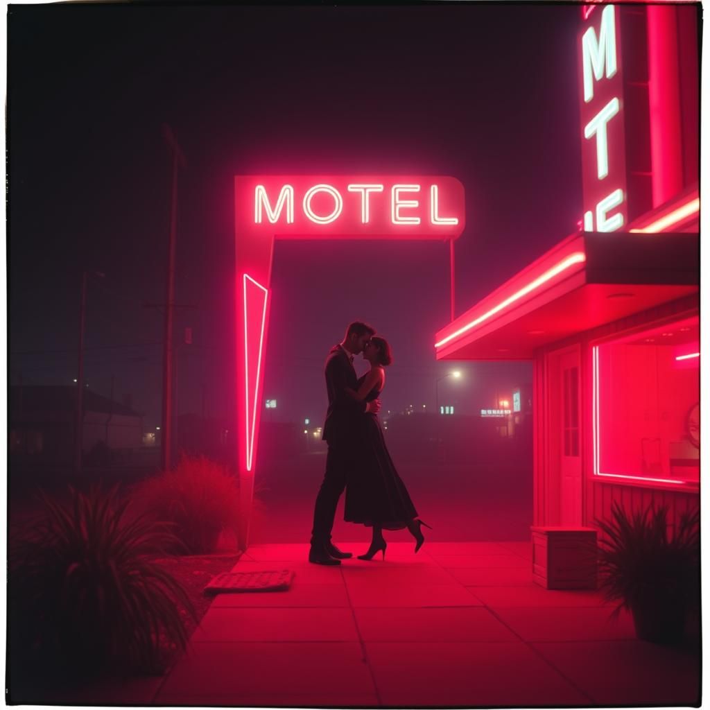 Naked in neon lights