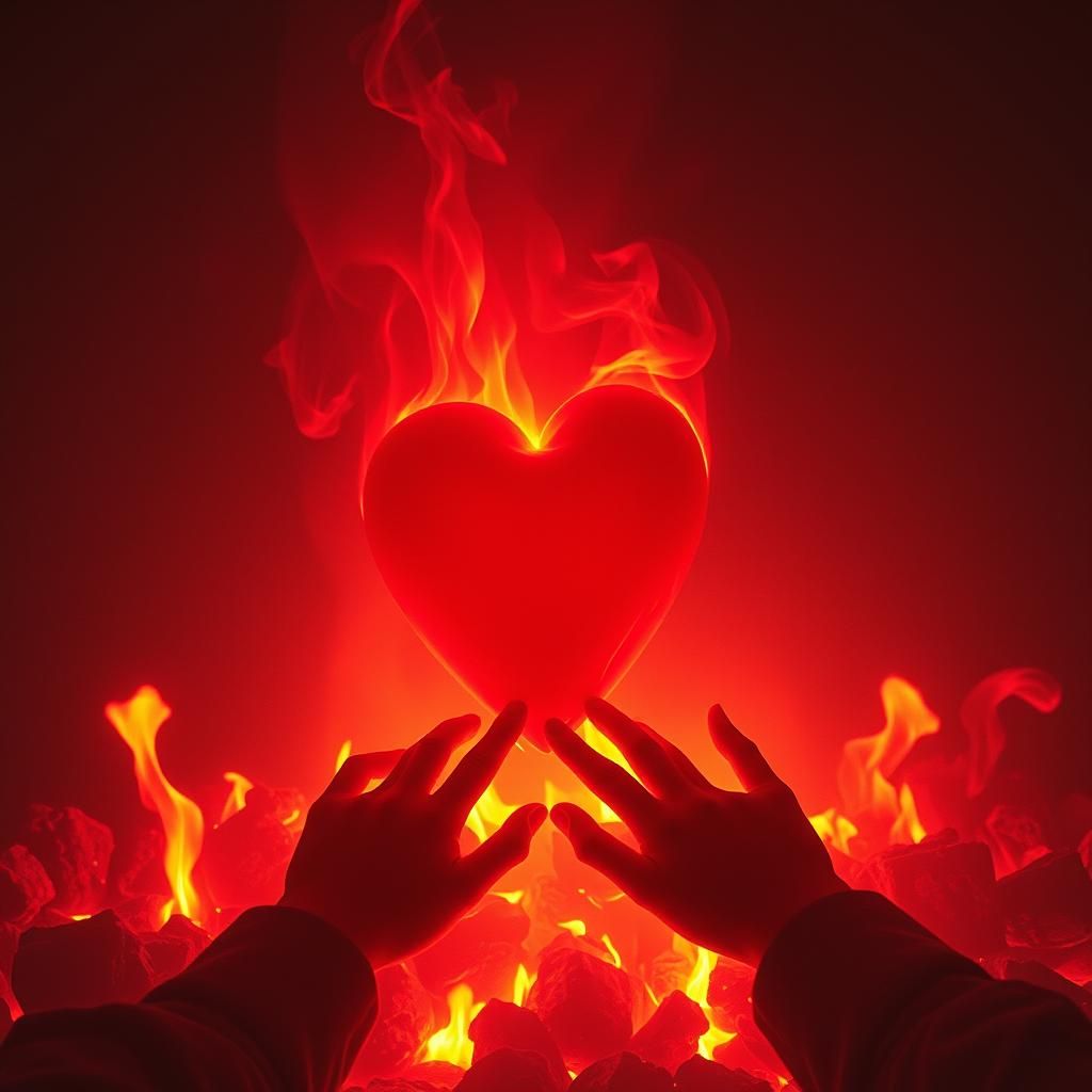 Corazon en llamas