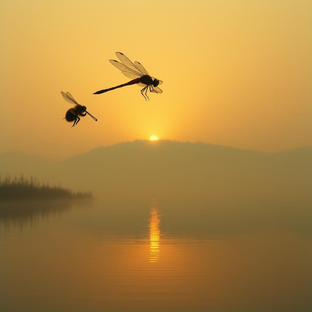 The dragonfly and the bumblebee