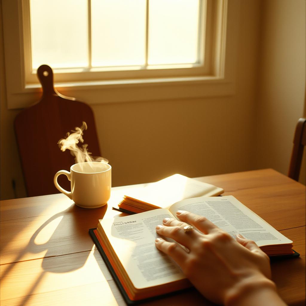 Coffee, Bible, and Jesus