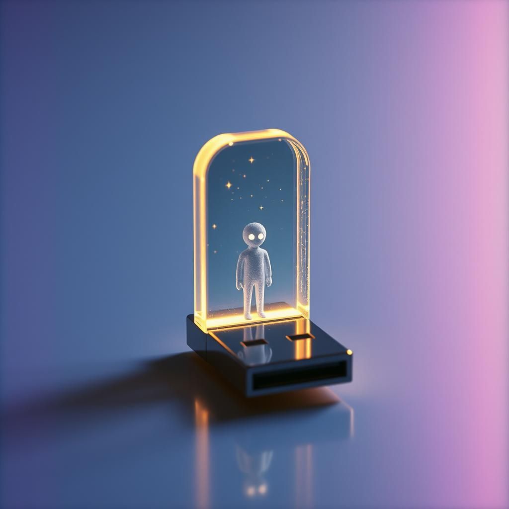 Star Behind Glass