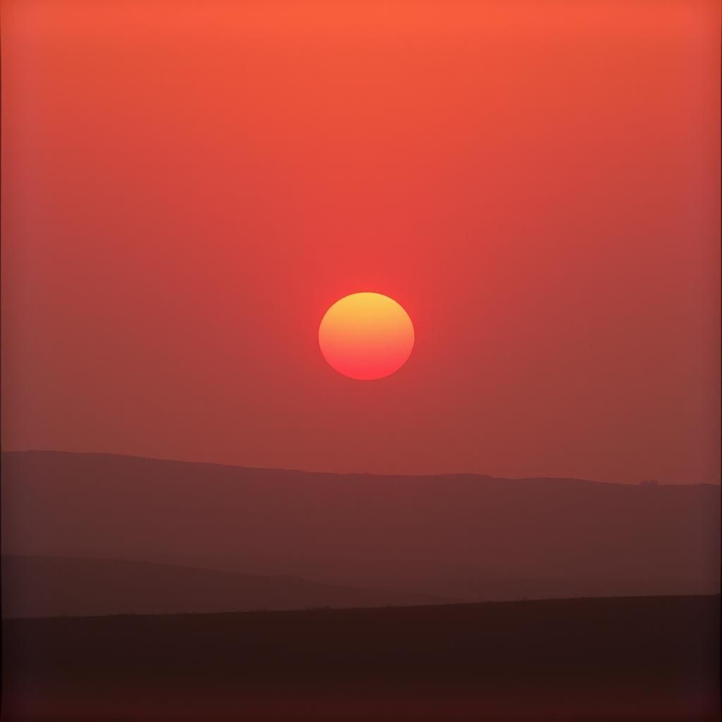 The little red sun