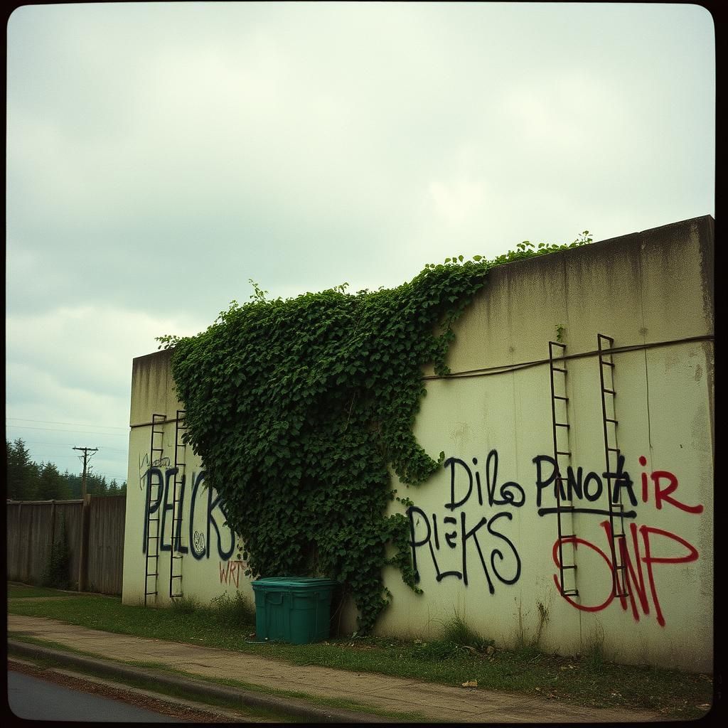 At the end of the wall