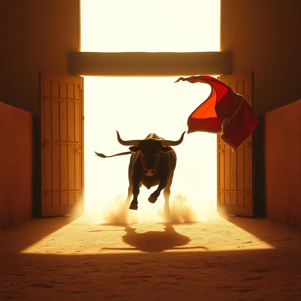 Bull at the gate