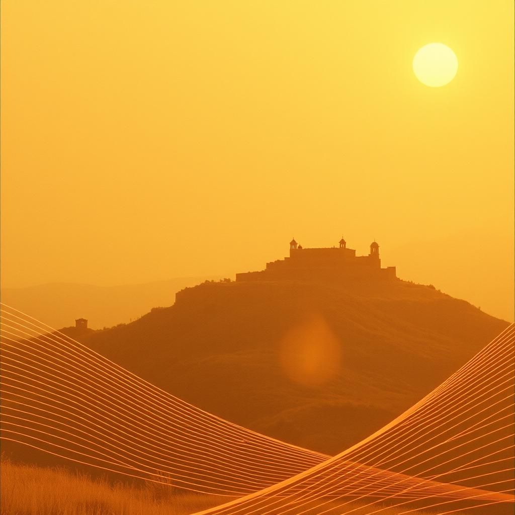 In the oppidum awaited the arrival of the messengers in warm sun