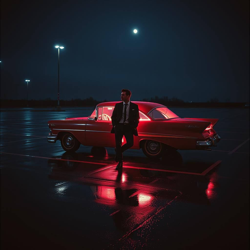 Moonlight Parking Lot
