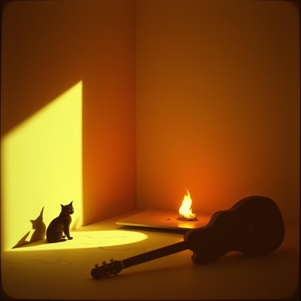 Meine Drei Katzen und das Feuer