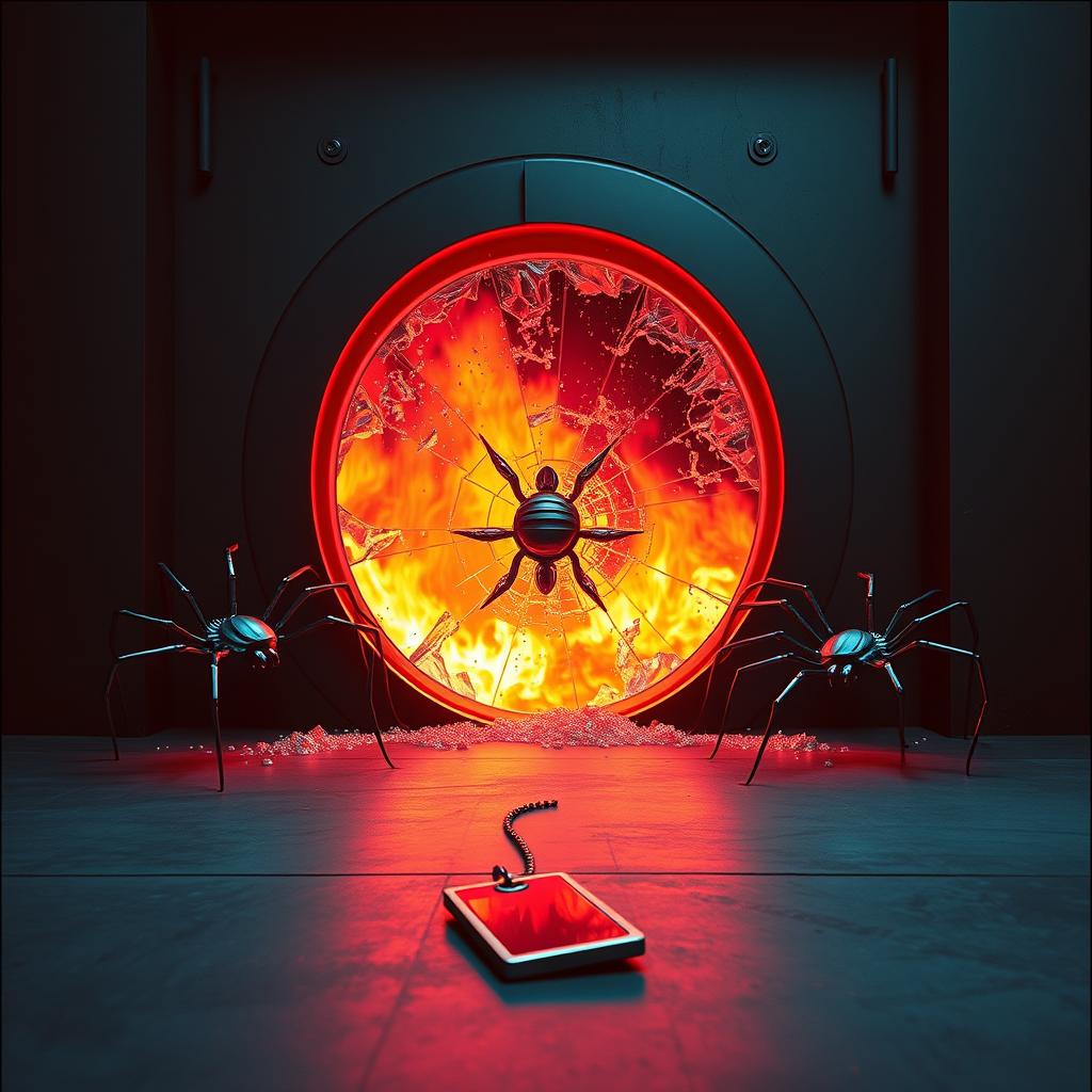 thru the spiders and the flames
