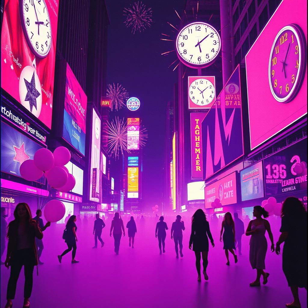Midnight in Times Square