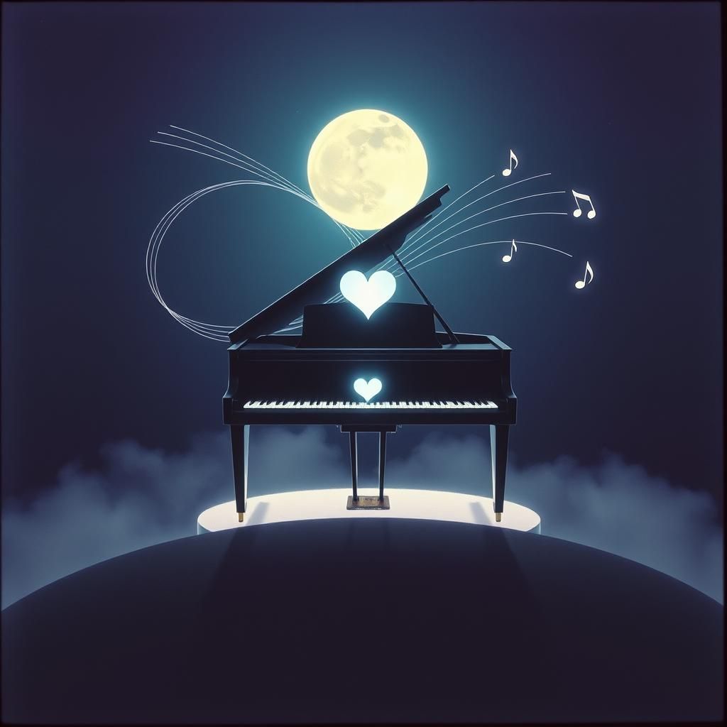 Heart on keys