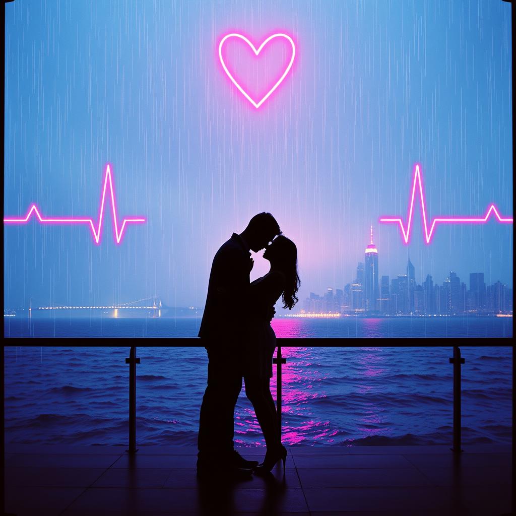 Passionate kiss