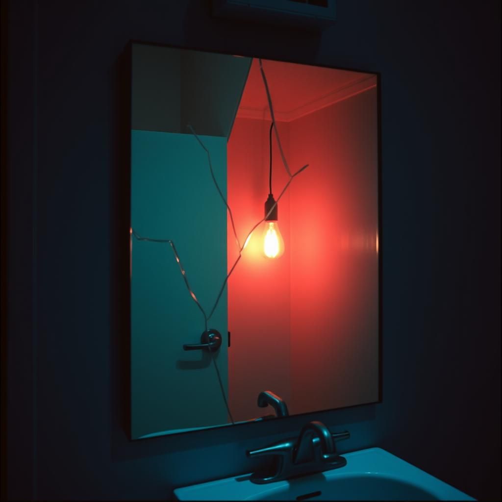 Glass in the Bathroom Light
