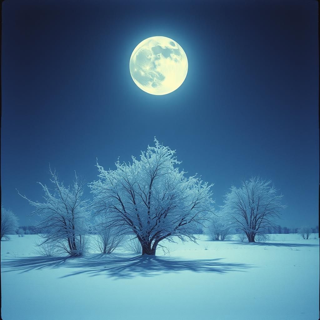 Düstere Winternacht