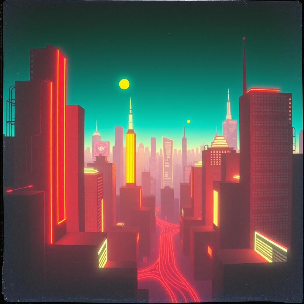 Neon Dreams in the Sky