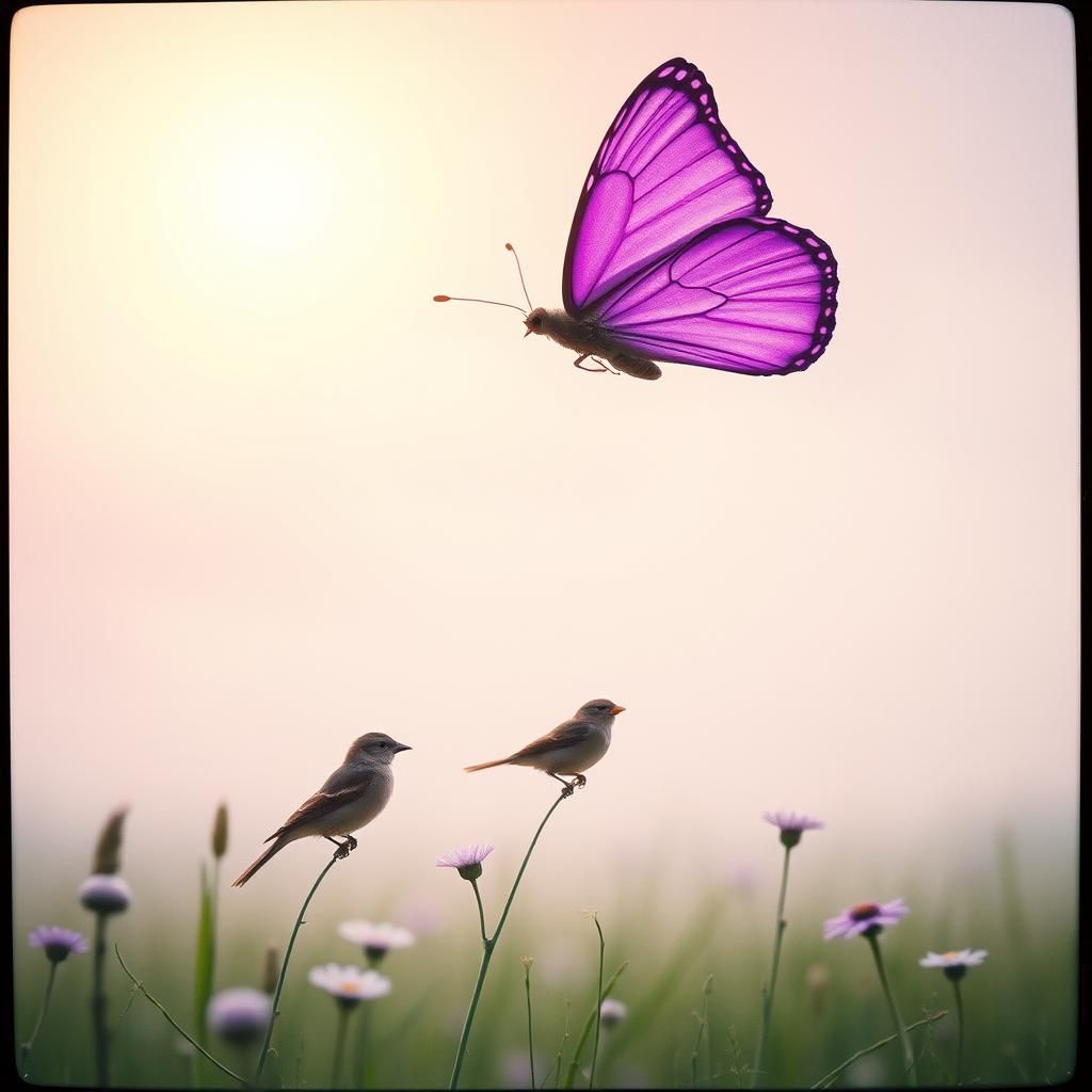 The purple butterfly