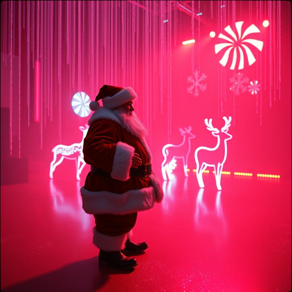 Santa In The Strobe