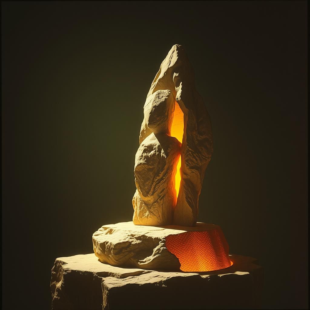 Carved from stone