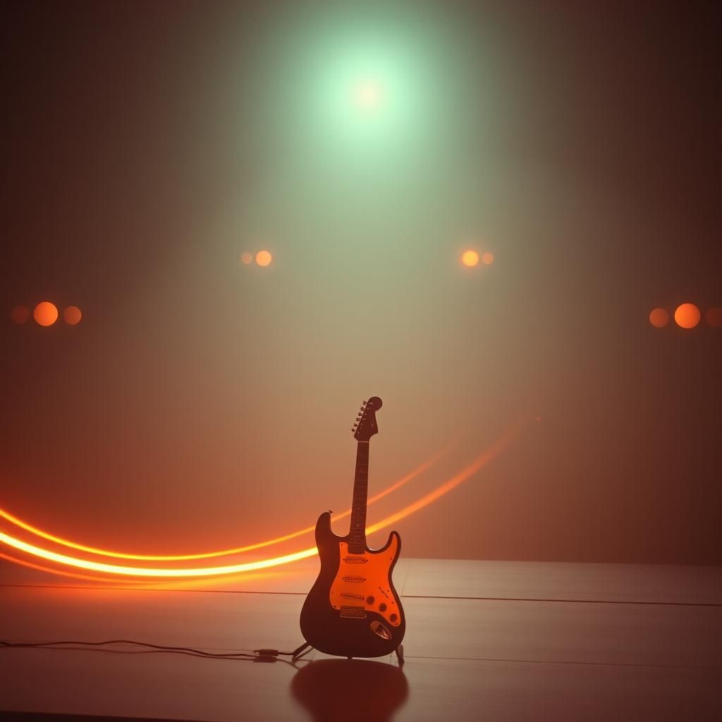 Luz en el escenario