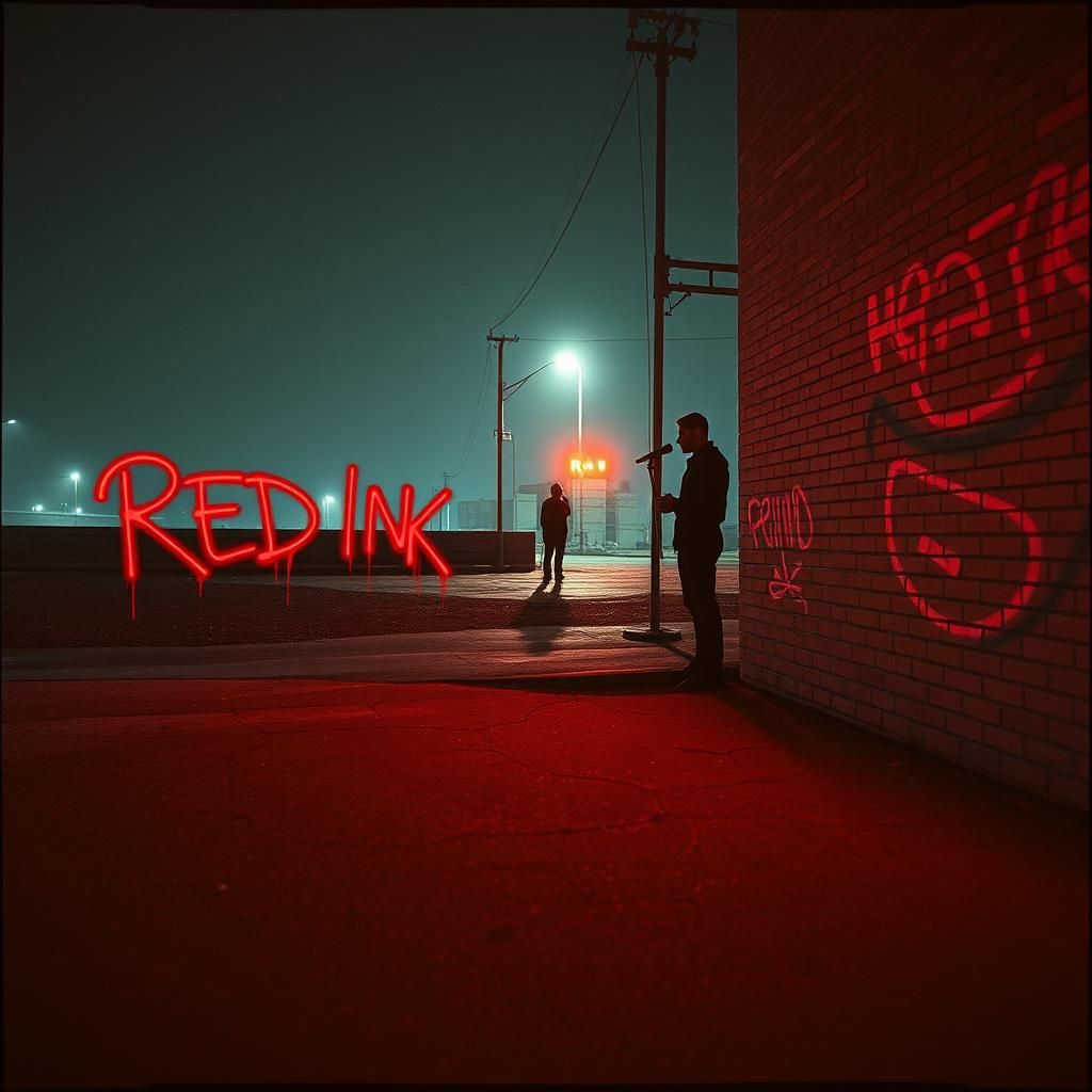 Red Ink On The Asphalt