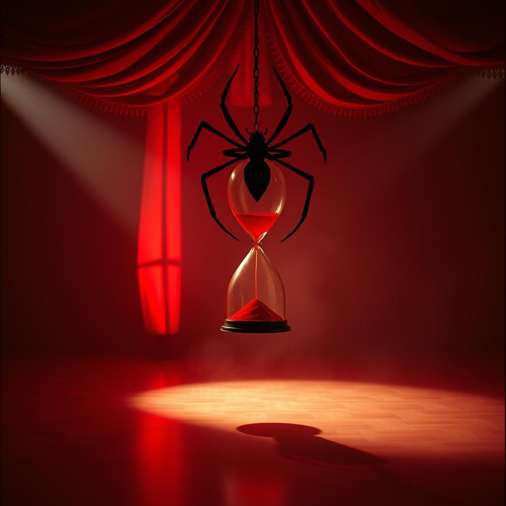 Red hour glass