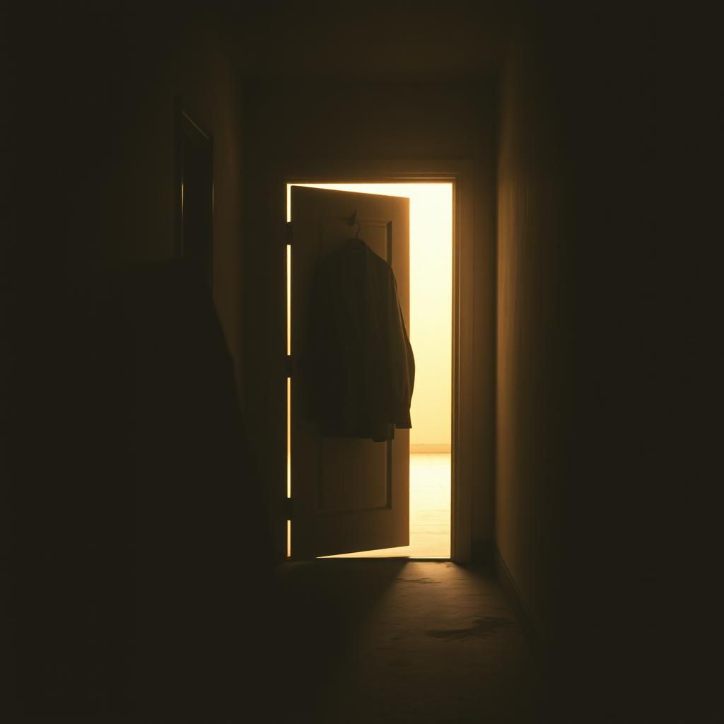 Shadow in the doorway