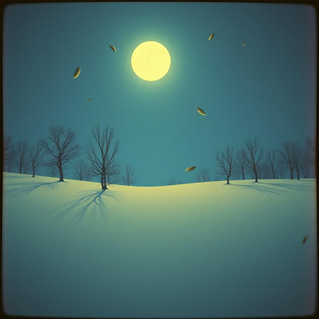 Silent Fall in the Quiet Night