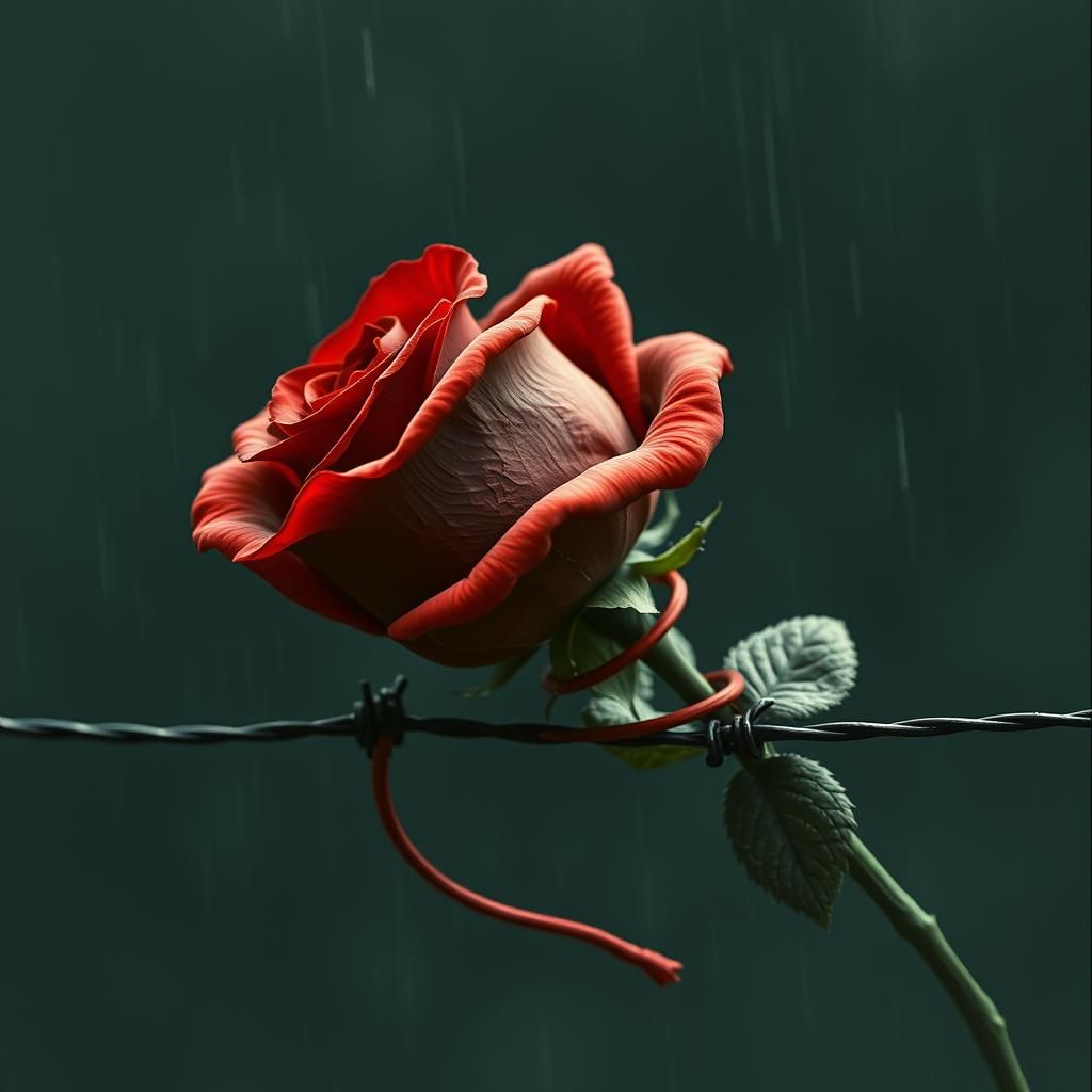 A rose thorn