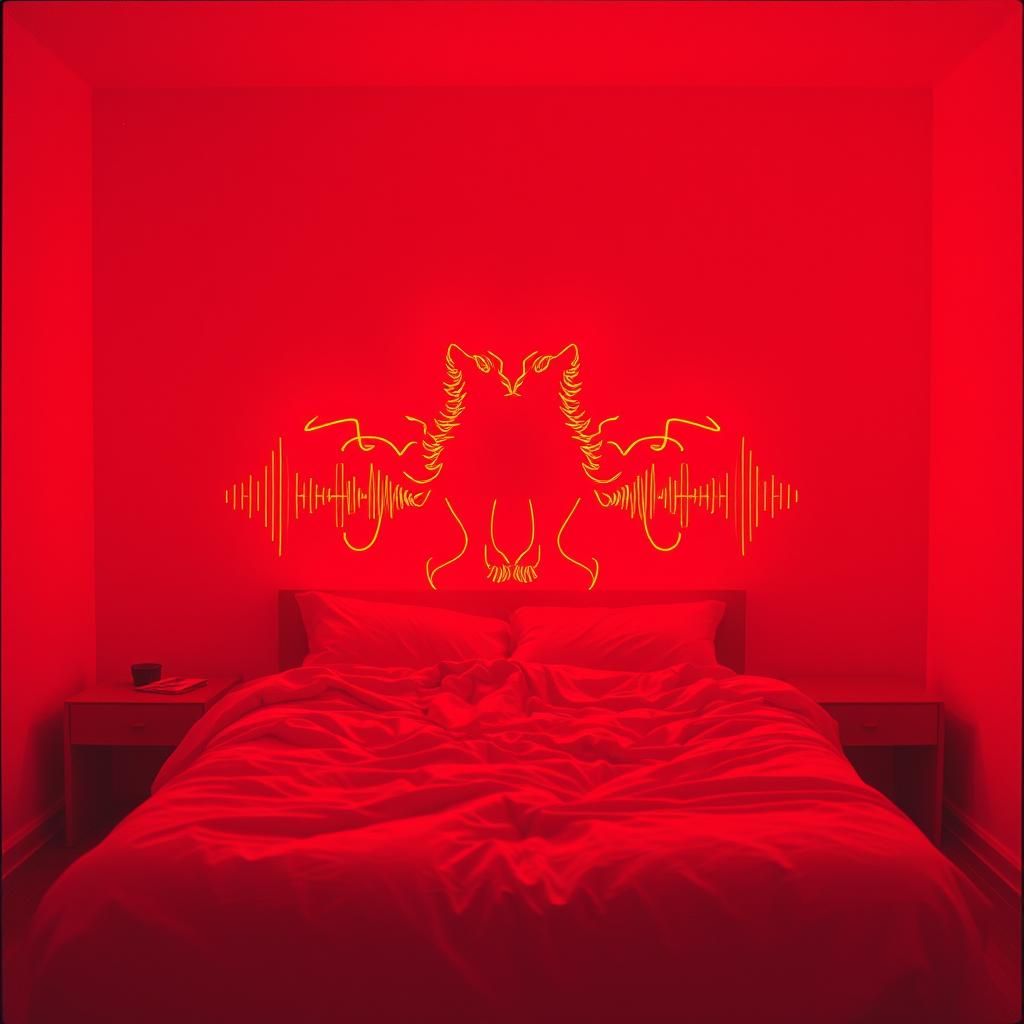 Animals in the bed
