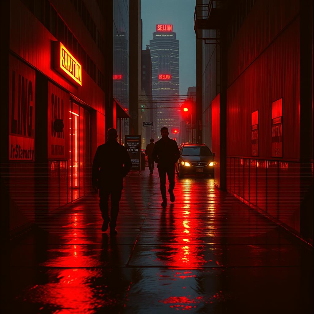 Through midnight rain