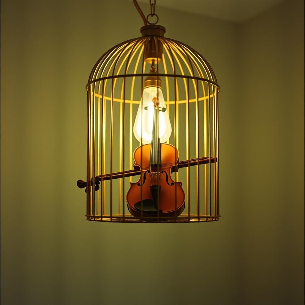 Caged like a little bird