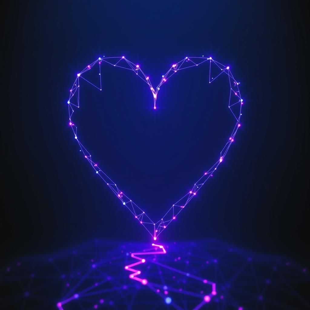 Human algorithm data points of the heart