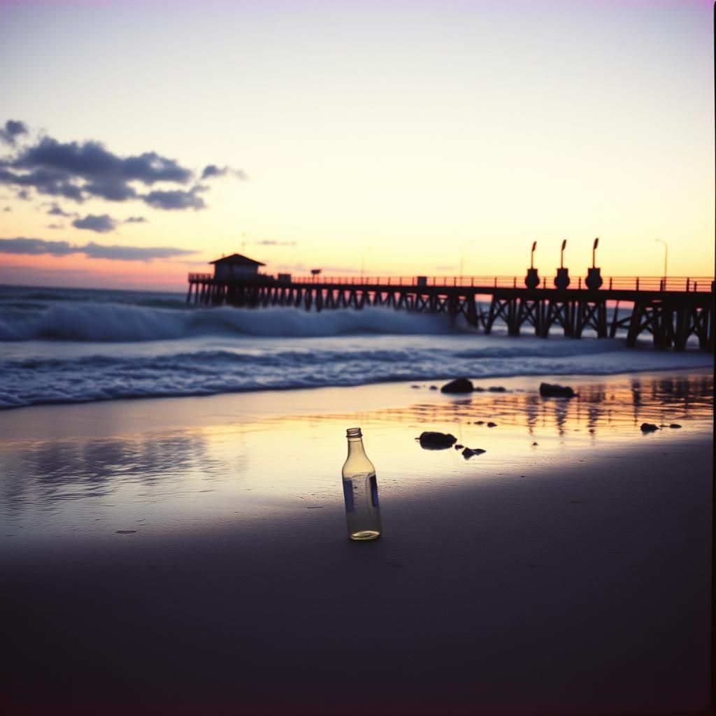 Bottle on the Waves