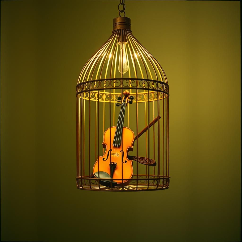 Caged like a little bird