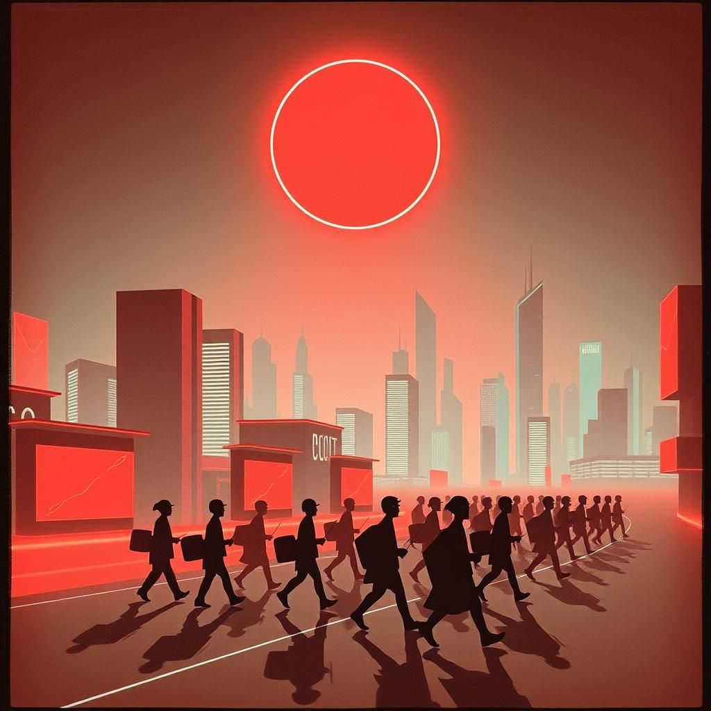 Marching in