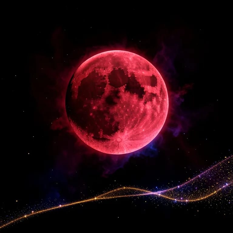 Blood Moon In Orbit