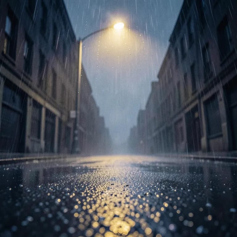 Allein im Regen