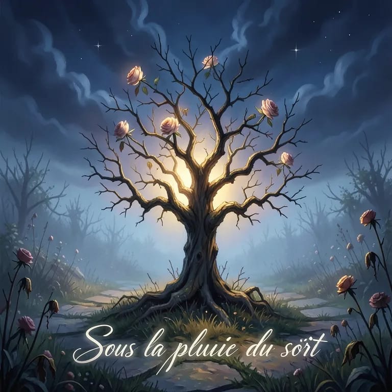Sous la pluie du soir